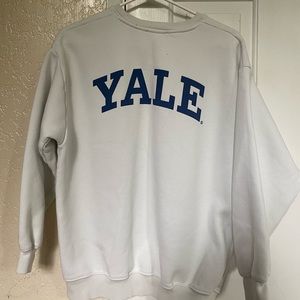 MAVI white crewneck YALE sweatshirt